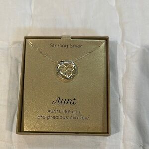 Sterling Silver Aunt Necklace